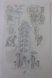 Will Eisner - New York, pencil p14 - Œuvre originale