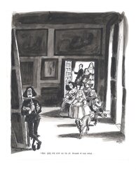 Antonio Mingote - Velázquez y Las Meninas - Original Illustration