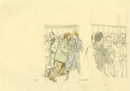 André Juillard - Blake et Mortimer -Le Bâton de Plutarque Tome 23 - Original art