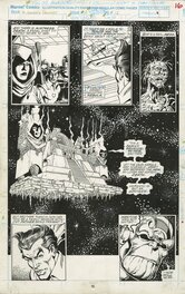 George Perez - Infinity Gauntlet #2, pg. 12 - Thanos and Family by George Perez & Joe Rubinstein - Planche originale