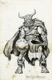 John Buscema - Conan the Barbarian # 36 page 17 dos restauré - Comic Strip