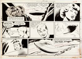 Alden McWilliams - Twin Earths - "Shanghaied” - Sunday Strip 3/10/1957 - Planche originale