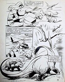 Guido Zamperoni - Préhistoria planche 17 - Magazine Sunny Sun n°9, Mon Journal, octobre 1977 - Planche originale