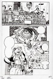 Comic Strip - City Hall, chapitre 16 planche 6. Le Grand Palais revu et corrigé dans un Paris steampunk.