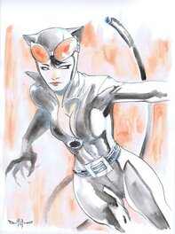 Pasquale Qualano - Catwoman par Qualano - Illustration originale