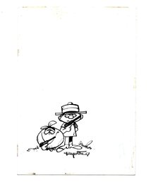 Charles Degotte - Le Flagada, « L’Agent ne fait pas le Bonheur », mini-récit n° 388, 1967. - Original Cover