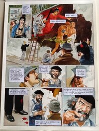 Florenci Clavé - " CRIMES D'ART  " Tome 2 - Planche originale