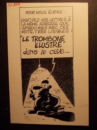 Didgé - Les Ouvriers du Tartre / Le Trombone illustré, 1977. - Illustration originale