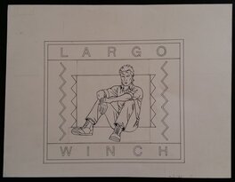 Philippe Francq - Largo Winch ex libris - Illustration originale