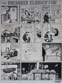 Jano - Kebra – Page titre " passager clandestin " – Jano et Tramber - Comic Strip
