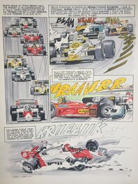 Paolo Ongaro - Il Giallo della Formula 1 - Planche originale