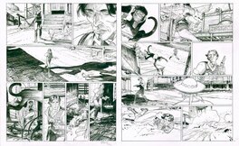 François Boucq - Boucq - Bouncer - T5 Double Planche P34 & P35 - Comic Strip