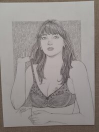 Terry Moore - Francine from Strangers in Paradise - Illustration originale