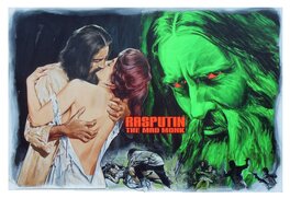 Tom Chantrell - Rasputin the Mad Monk (1966) - Original Illustration