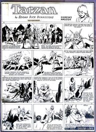 Hal Foster - Tarzan Sunday Page 04.08.1935 - Comic Strip