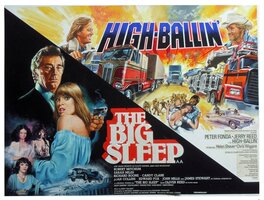 Tom Chantrell - High-Ballin' & The Big Sleep (1978) - Illustration originale