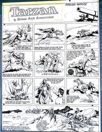 Burne Hogarth - Tarzan Sunday Page 08.03.1942 - Planche originale