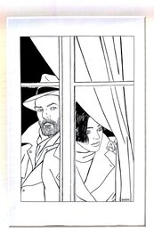 Vittorio Giardino - Max Fridman No pasaran pin-up page/cover - Original Illustration