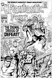 Bruce McCorkindale - Fantastic Four # 58 cover - Couverture originale