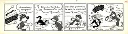 Roger Mas - Mas R. : Pif le chien, strip n° 7589 - Planche originale