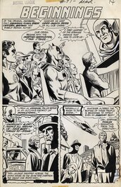 Dick Dillin - Dillin & Giella - JLA #97 p. 12 half-splash (DC, 1972) - Planche originale