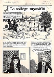 Jordi Badesa i Giner - Le collège mystifié - Parution dans le magazine Clapotis n°111 (Aredit) - Comic Strip