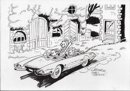 Thierry Capezzone - Thierry Capezzone Spirou and friends - Original Illustration