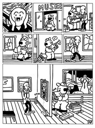 Pieter De Poortere - Dickie au musée – Pieter de Poortere – (original +Art Print) – Munch - Comic Strip