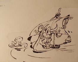 Le Schtroumpf au drakkar façon Hultrasson, 1976. Le Schtroumpf au drakkar façon Hultrasson, 1976.