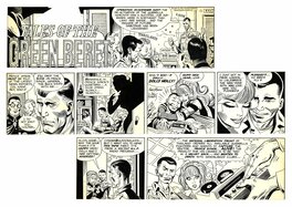 Joe Kubert - Tales of the Green Berets . Sunday strip du 31 décembre 1967 . - Planche originale