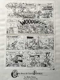 Nic - Robbedoes en Kwabbernoot originele plaat 33 uit De zwarte doos. - Comic Strip