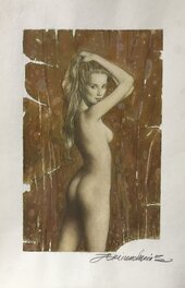 Andréi Arinouchkine - Femme nue - Original Illustration