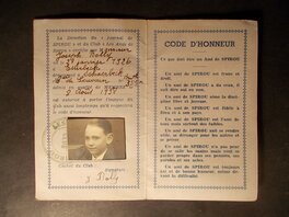 Jean Doisy - Carte d'Identité des Amis de Spirou n° 1993, 8 août 1938. - Œuvre originale