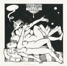 Evert Geradts - 1977? - Tante Leny (Illustration - Dutch KV) - Original Illustration