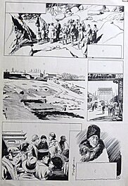 Pierre Le Goff - Planche d'une histoire consacrée à la Croisière jaune et parue dans un numéro de la revue Amis-Coop - Comic Strip