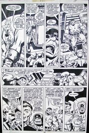 Al Milgrom - Marvel Present 12 les gardiens de la galaxie : charlie 27, Vance Astro et Nikki - Planche originale