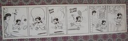 Ernie Bushmiller - La fin des vacances ! Nancy en grande agitation ! - Comic Strip