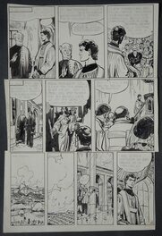 Jijé - Bon Bosco - 2ème version - strip N°39/1, 39/2 et 39/3. - Planche originale