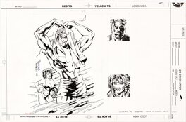 Terry Dodson - Wildstorm WildC.A.T.s '94 #70 : Spartan & Voodoo - Illustration originale