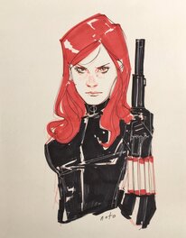Phil Noto - Black Widow - Illustration originale
