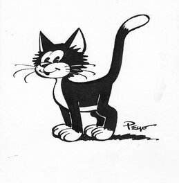 Peyo - Poussy - Original Illustration