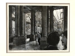 Jean-Claude Götting - Bruxelles - Galerie de la Reine - Illustration originale