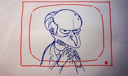 Matt Groening - Les Simpsons Dessin d'animation - Original art