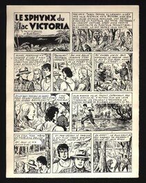 Bob Dan - Tarou N°84 - Histoire complète - Le sphinx du Lac Victoria - Planche originale