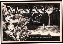 Pieter Kuhn - Kapitein Rob - V12 - Het levende Eiland - couverture - Couverture originale