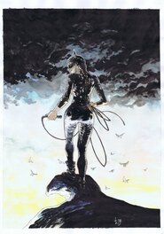 Tirso - Catwoman - Observation - Illustration originale