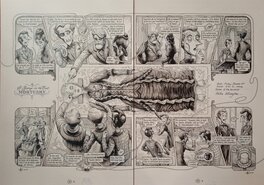 Benoît Dahan - Dahan - Sherlock Holmes page 34 et 35 - Planche originale