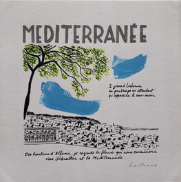Christian Cailleaux - Méditerranée - Illustration originale