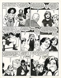 Jaime Hernandez - Love and Rockets 16-22 (House of Raging Woman pag 10) - Planche originale