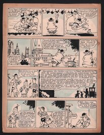 Willy Vandersteen - Bob et Bobette / Suske en Wiske V6 - De Zwarte Madam - Planche originale